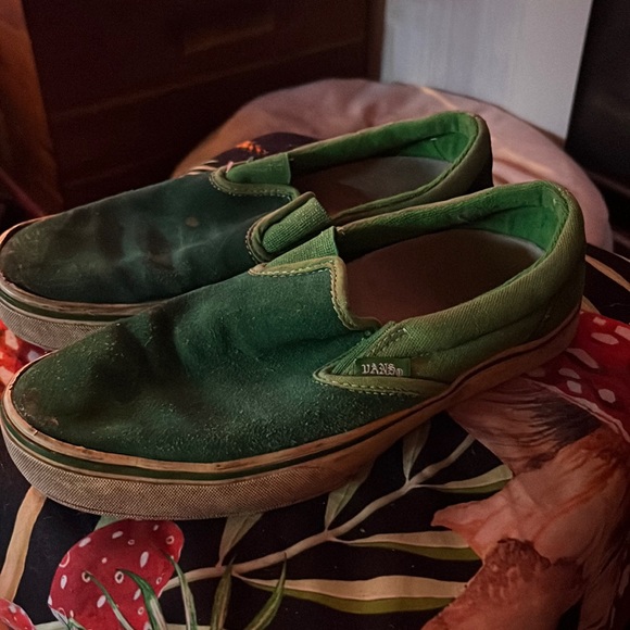 green slip on vans - Picture 1 of 4
